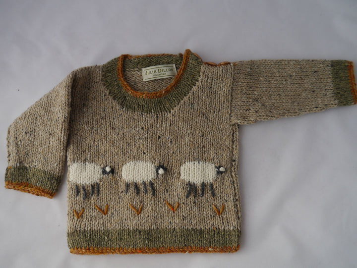 Children’s Handmade Sheep Sweater – Biege