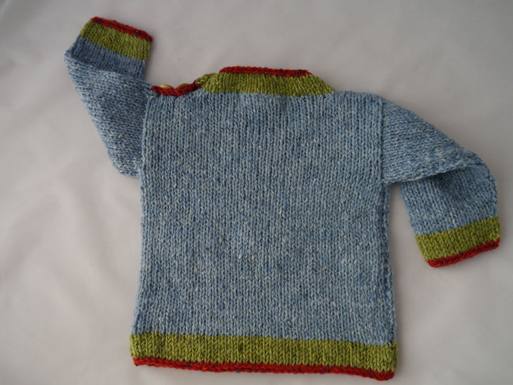 Children’s Handmade Sheep Sweater – Light Blue
