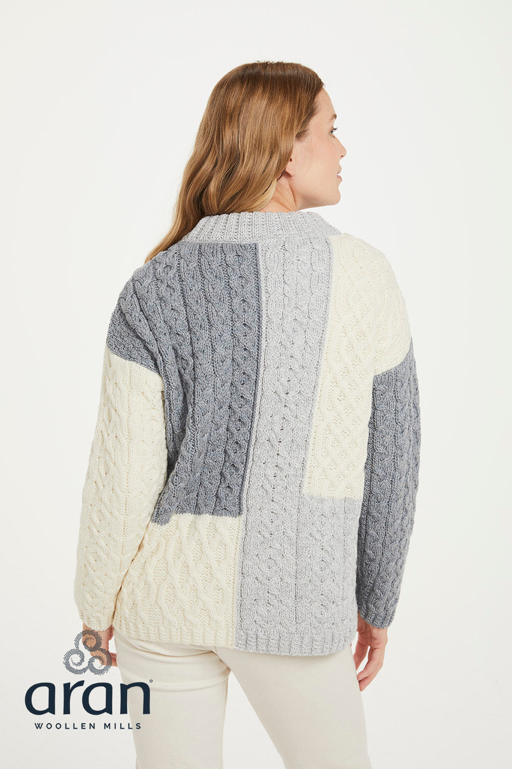 Aran Patchwork Sweater
