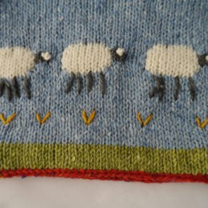 Children’s Handmade Sheep Sweater – Light Blue
