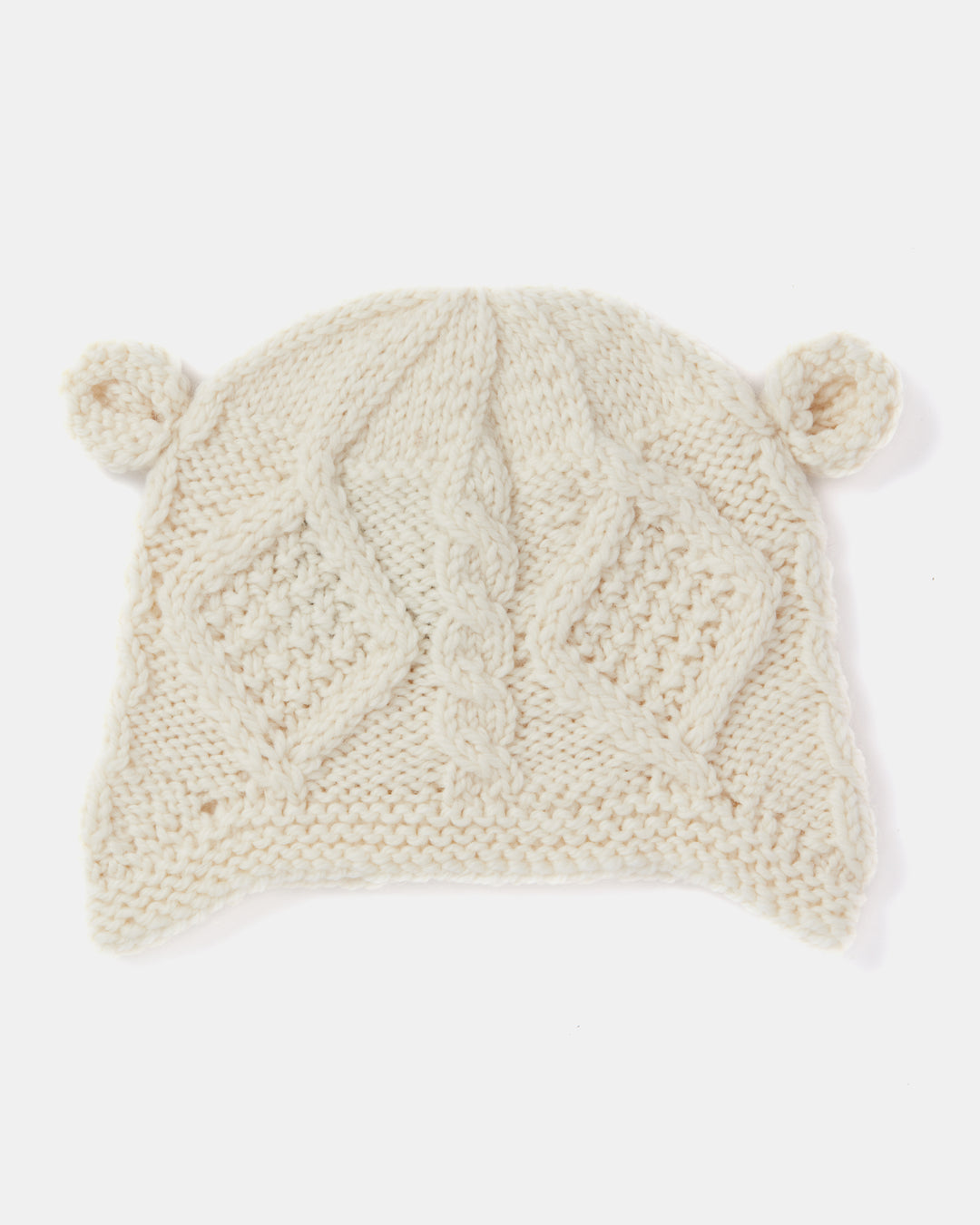 Aran Childrens Hat with Ears