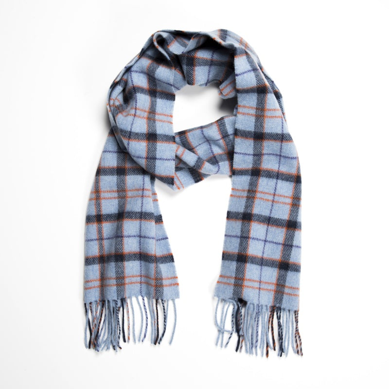 Lambswool Scarf – Blue/Red Check